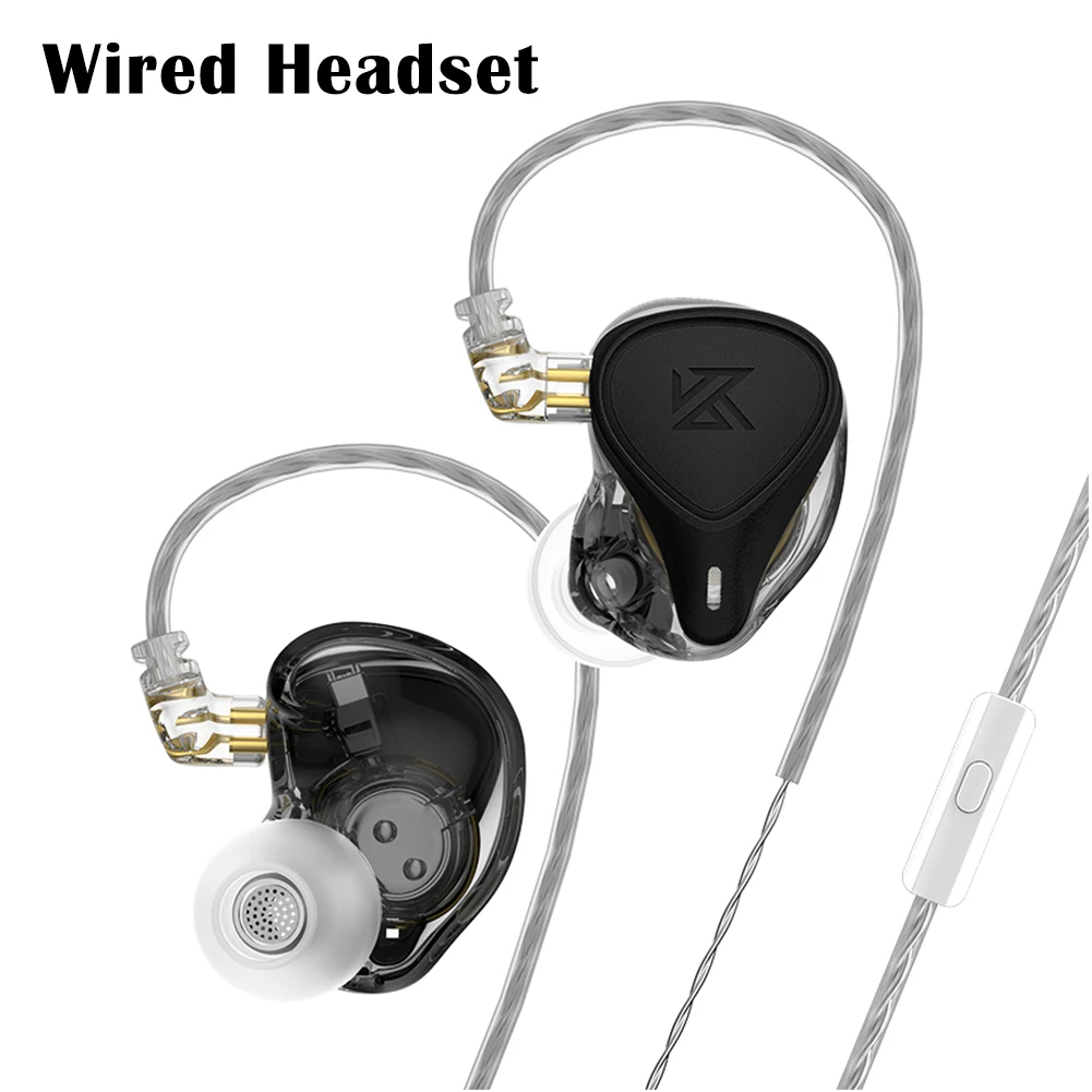 KZ ZEX Static Dynamic Drive Hybrid Earphone HIFI Bass Earbud Sport Noise Cancel Headset Electrostatic+Dynamic+Balanced | Электроника