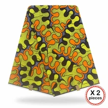 Африканская восковая ткань с принтом Хлопок Шитье Анкара африканская ткань 12 ярдов Нигерия Гана ткань для DIY свадебного платья 91612