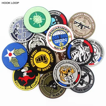 

French GIGN GIPN Patch Tactical Morale Embroidered Army Badge Hook Loop Armband 3D Stick on Jacket Backpack Decoration