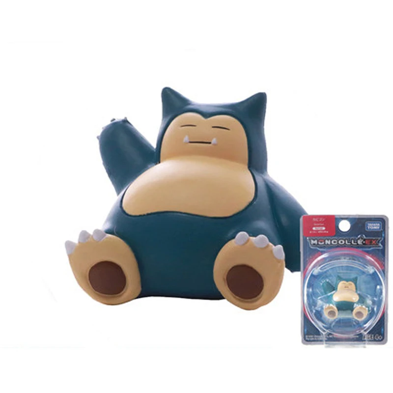 Takara Tomy подлинный Покемон чармандер белка Mimikyu Raichu Mudkip Oshawott Пикачу snorlax 4 см коллекция игрушка фигурка подарки - Цвет: 23 snorlax