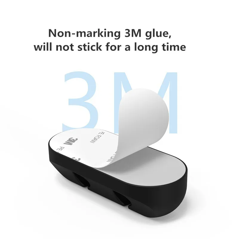 Cable Organizer Silicone USB Cable type c Winder Desktop Tidy Management Clips Cable Holder for Mouse Headphone Wire images - 6