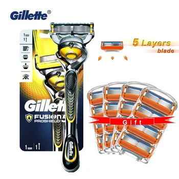 

Gillette Fusion Proshield Original Razor Stainless Steel Men Manual Shaver Razors Machine for Shaving Razor Blades