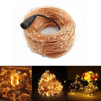 

12V 20M Copper Wire Waterproof Fairy LED Christmas Lights For Wedding Party Holiday Decoration