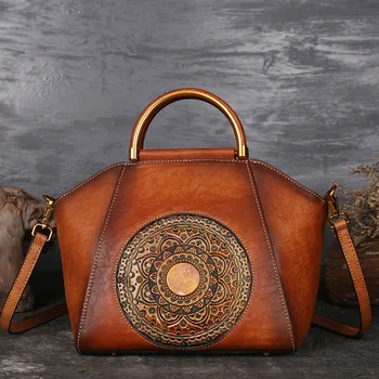 

Women's handbag Embossed Women's Leather Bags Shoulder Tote Bag genuine leather bag