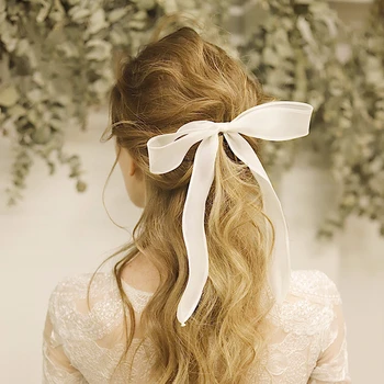 

Handmade Ribbon Bow Headdress Hair Accessories For Women Wedding Bridesmaid Flower Girl Hair Jewelry