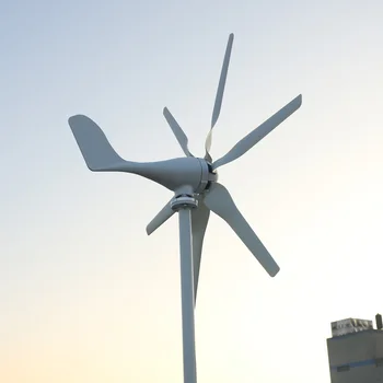 

Start up 1.3m/s New 800w 12v 24v 48v Wind Turbine Generator with 6 Blades and PWM charge controller for Home use