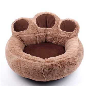 

Luxury Warm Pet Bed Bear Claw Shape Cat Dog Sofa Sleeping Puppy Kitten Nest Four Seasons Carpet Pet Supplies