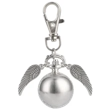 Антикварные кварцевые карманные часы с шариковым крылом в стиле стимпанк, ожерелье с цепочкой, кулон, часы для мужчин и женщин, брелок, подарки, reloj de bolsillo