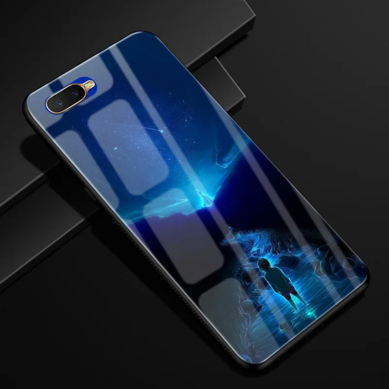 Для Coque Oppo RX17 Neo чехол из закаленного стекла твердая задняя крышка для OPPO RX17 Neo CPH1893 RX17Neo RX 17 Neo чехол силиконовый бампер