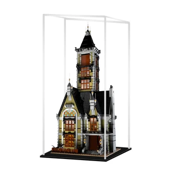 

Building Block Acrylic Display Box For Haunted House 10273 (Display Box Included Only, No Kit) For Children Toys - Black Bottom