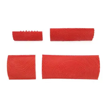 

2Pcs/set Rubber Roller Brush Imitation Wood Graining Wall Painting Home Decoration Art Embossing DIY Brushing Painting Tools