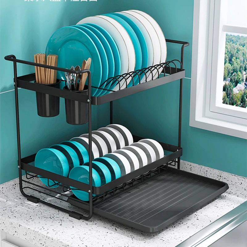 wercome Over The Sink Dish Drying Rack 3 Tier Large Dish Rack Metal Over  The Counter Dish Drying Rack for Kitchen Sink Shlef Ad - AliExpress