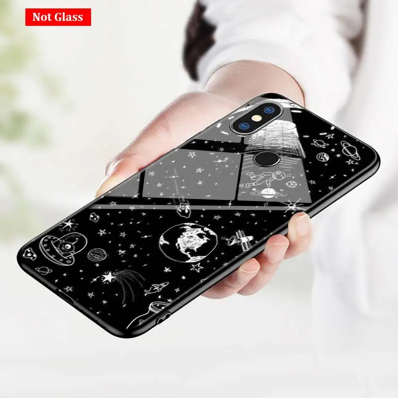 Черная крышка космическая планета, звезды для Xiaomi mi A1 A2 5X6X6 8 9 9SE CC9 F1 9T 9TPro mi играть Супер яркий блестящий чехол для телефона - Цвет: Style 10