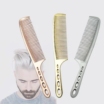 

Professional Hairdressing Titanium Comb 3 Colors Hair Barber Man Haircut Comb In Durable Material Antistatic Hair Trimmer Comb