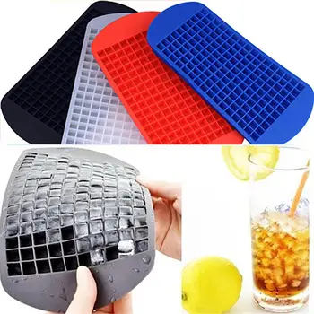 

Durable Silicone Ice Cube Molds Ice Cube Tray Make Ice -40-230C Home 160 Grids Tool