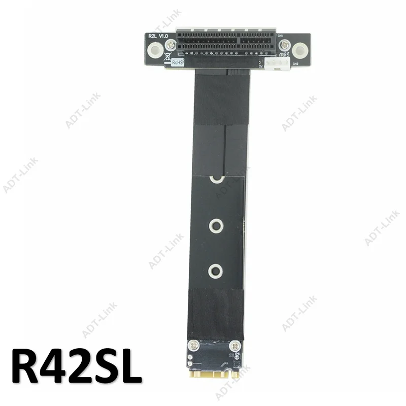 Cabo de Extensão Pci Express 4x para M.2 Nvme R42sf R42sl R42sr Pcie x4 3.0 Cartão Riser 2280 Linha de Extensão 32g Bps Cabos de computador e conectores - Imagem 3