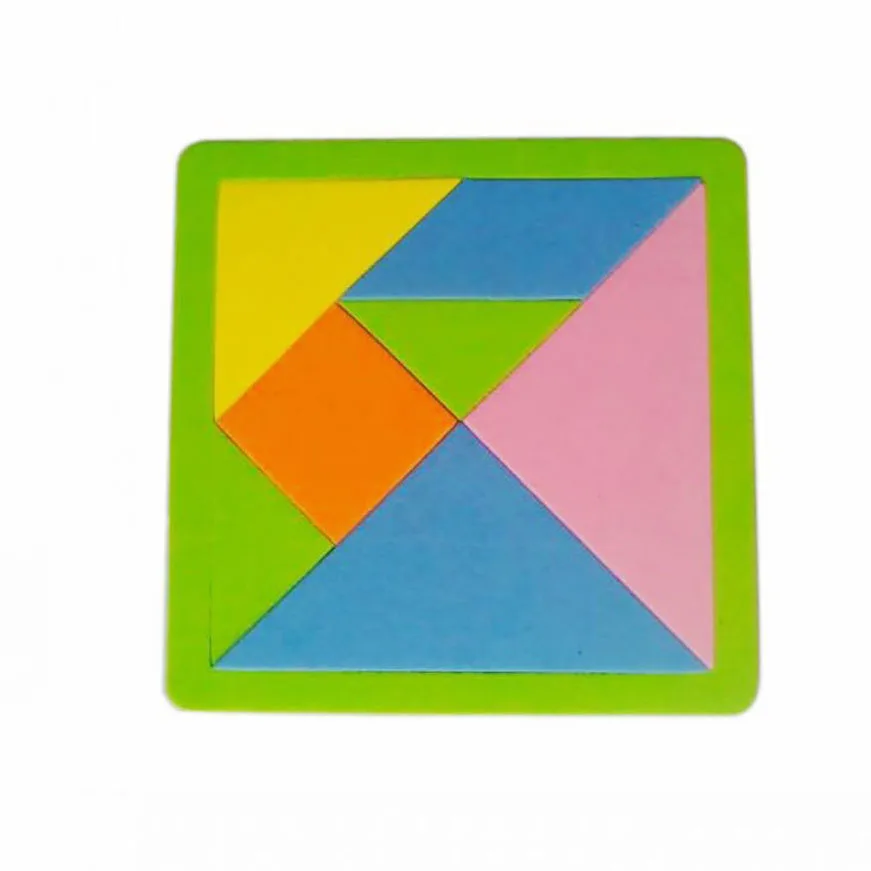 7 Pieces EVA Foam Tangram Brain Educational Teaser Puzzle Game Kid Toys