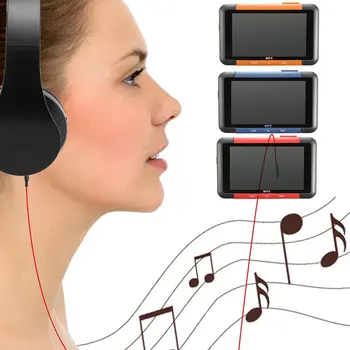 

3 inch screen video music MP5 player 8GB Slim LCD screen Music media player FM radio Recorder E-book reader