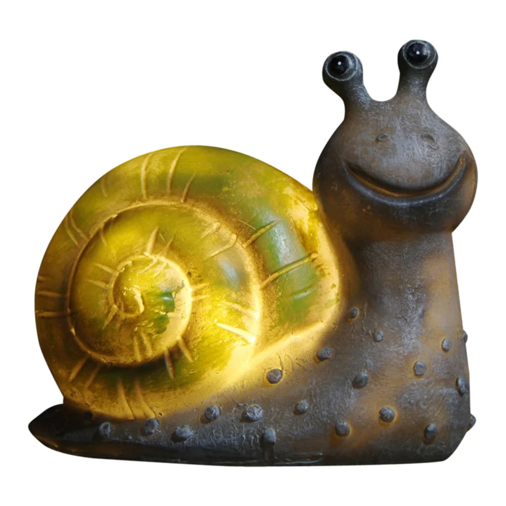 

Ornament Snail Shape Decorative Balcony Patio Waterproof Led Small Resin Courtyard Solar Lamp Outdoor Landscape Garden Yard