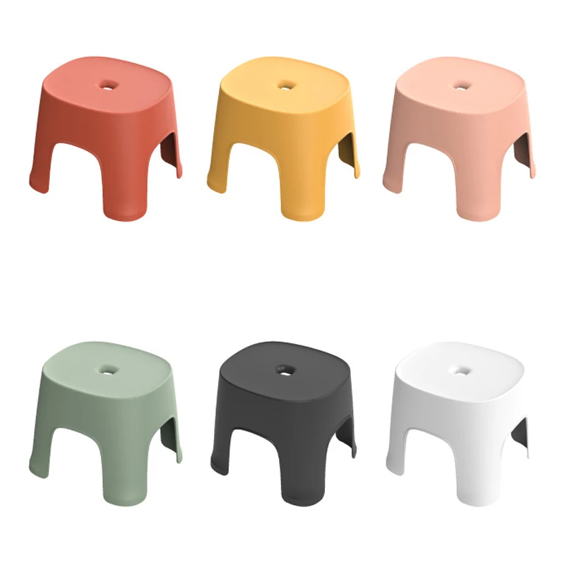

Hot Sale Small Bench Anti-Skid Coffee Table Plastic Simple Stool Adult Thickening Children'S Stool For Shoes Short Stool