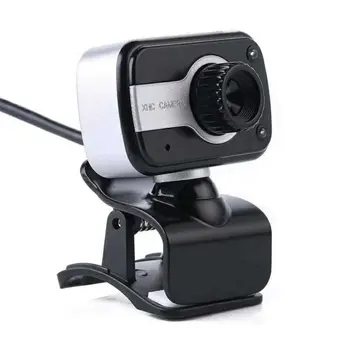 

HD Computer Webcam USB Web Camera With Microphone Webcams Built-In Sound-absorbing Microphone 640 X 480 360 Degree Rotation