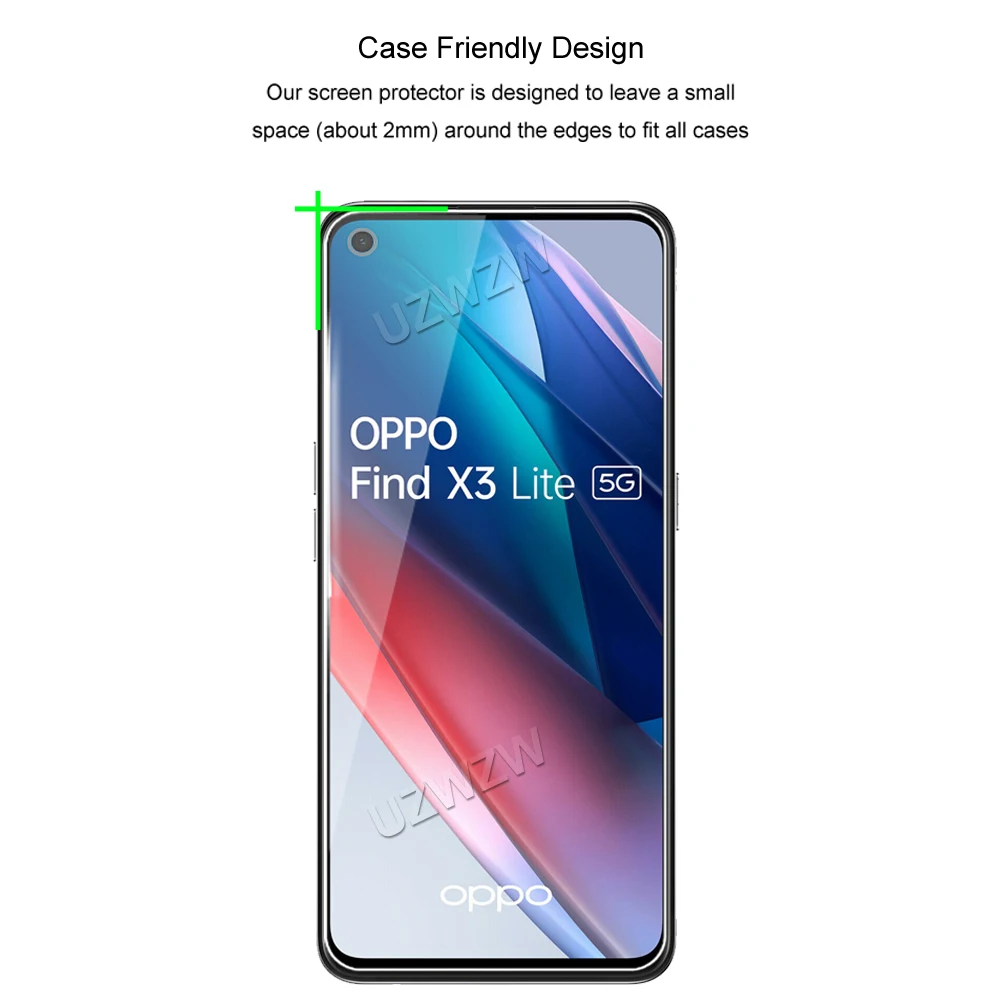 4 in 1 For Oppo Find X3 Lite A15 A5 2020 A52 A53 A53s A72 5G A91 A9 A92 Reno5 4Z 4 Lite 2 2Z Tempered Glass Screen Protector