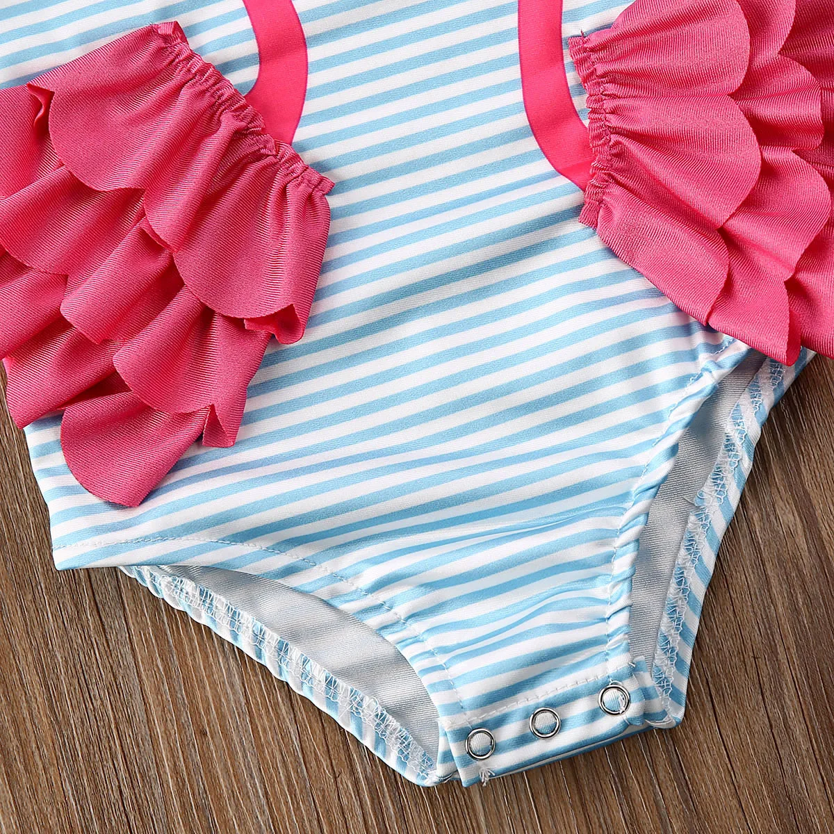 0-5Y Baby Girls Swimwear Kids Bikini 2022 Summer Swan Swimsuit Children Baby Beachwear Girls Bathing Suits - 6