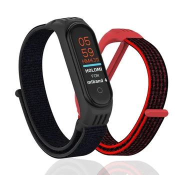 

Nylon Strap For Xiaomi mi band 4 3 Smart Watch Xiomi Mi Band3 Band4 Soft Strap Sport Wristbands For Miband 4 NFC Global Bracelet