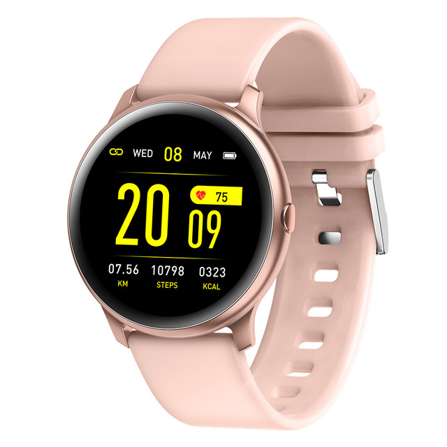 2020 fashion Womens Smart Watches Waterproof Sports Fitness Watch Luxury Heart Rate Smart Watch for women For Android IOS
