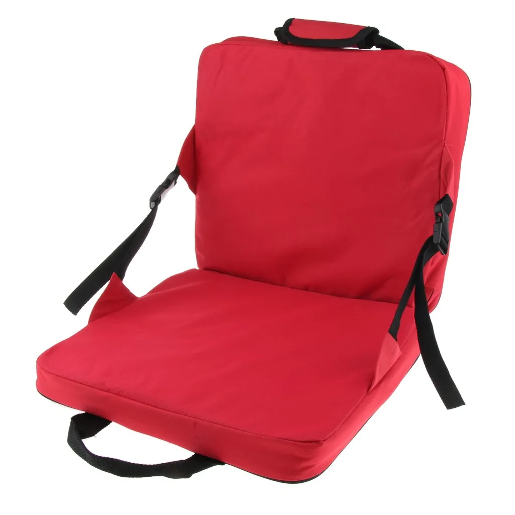 2PCS Moisture Proof Rocking Fishing Chair Cushions Soft Stadium Seat Cushion for Backyard Picnic BBQ Outdoor Fishing Camping