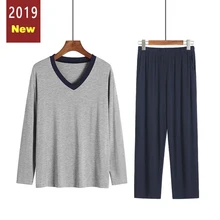 Autumn Winter Pyjamas Men Pijamas Hombre Loose Long Sleeve Casual Sleepwear Male Pants Suit Pajamas Sets Plus Size 3XL 4XL
