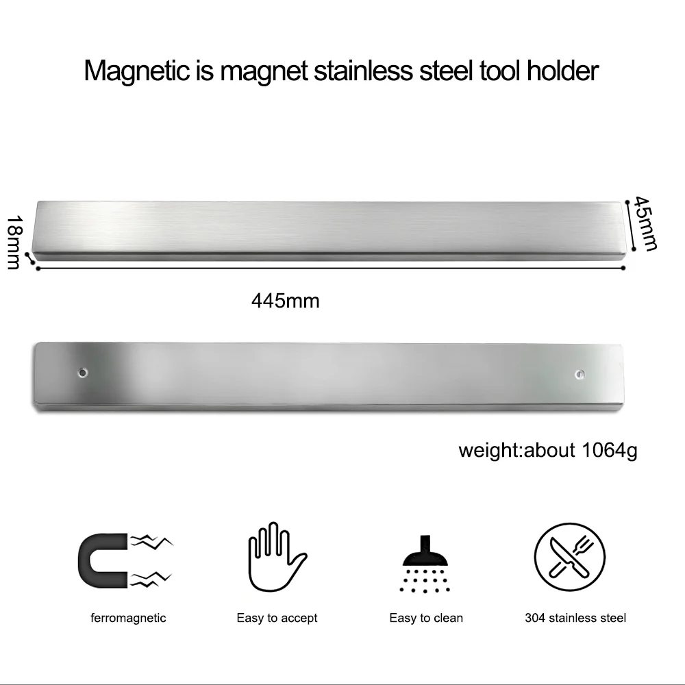 Магнитная подставка для ножей Виолончель высокого качества изготовления настенная нержавеющая сталь 304 блок Магнитный нож подставка для стойки для ножей