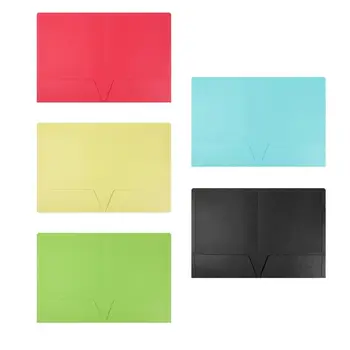 

1pc Colored Folders Simple Pure Color Paper Folder Briefcase Folder Bag Briefcase Organizer Document A4 Business File J6S7