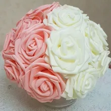 10 голов 6 см искусственные цветы ПЭ пена Роза голова цветы невесты букет домашний Свадебный декор красивые очаровательные DIY принадлежности