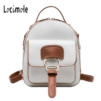 

Locimole Women Backpack Shoulder Bag PU Leather Fashion Small Bags Multifunction Female Crossbody Back Pack Casual BIZ152 PM49
