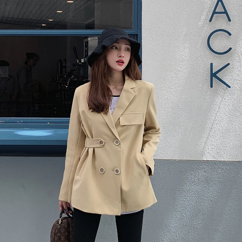 

Photo Shoot Suit Jacket Women's Sense of Design Non-mainstream College Students Casual Short-Style Elegant Autumn New Style Tops