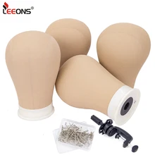 

New Quality Training Mannequin Head Canvas Block Head Display Styling Mannequin Manikin Head Wig Stand Free Needle Holder Cap