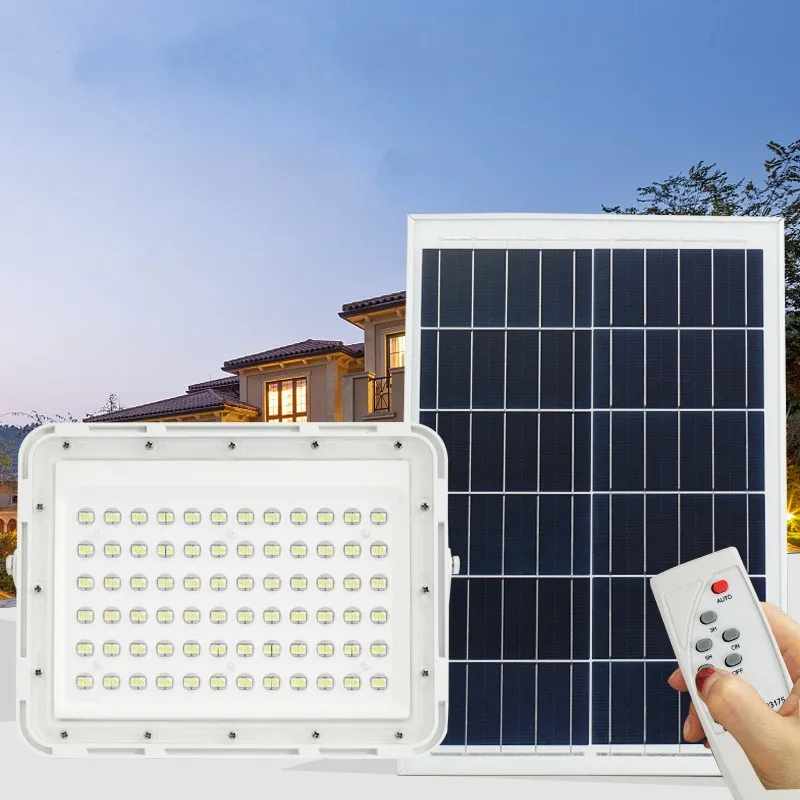 

60W 100W 150W LED Solar Flood Light Outdoor Waterproof Garden Security Solar Sensor Remote Control Light Control Flood Light