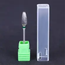 1 шт., зеленое вольфрамовое сверло для ногтей, для электрической машины, Сменные аксессуары, фрезы для ногтей, пилочки для маникюра, инструмент для дизайна ногтей