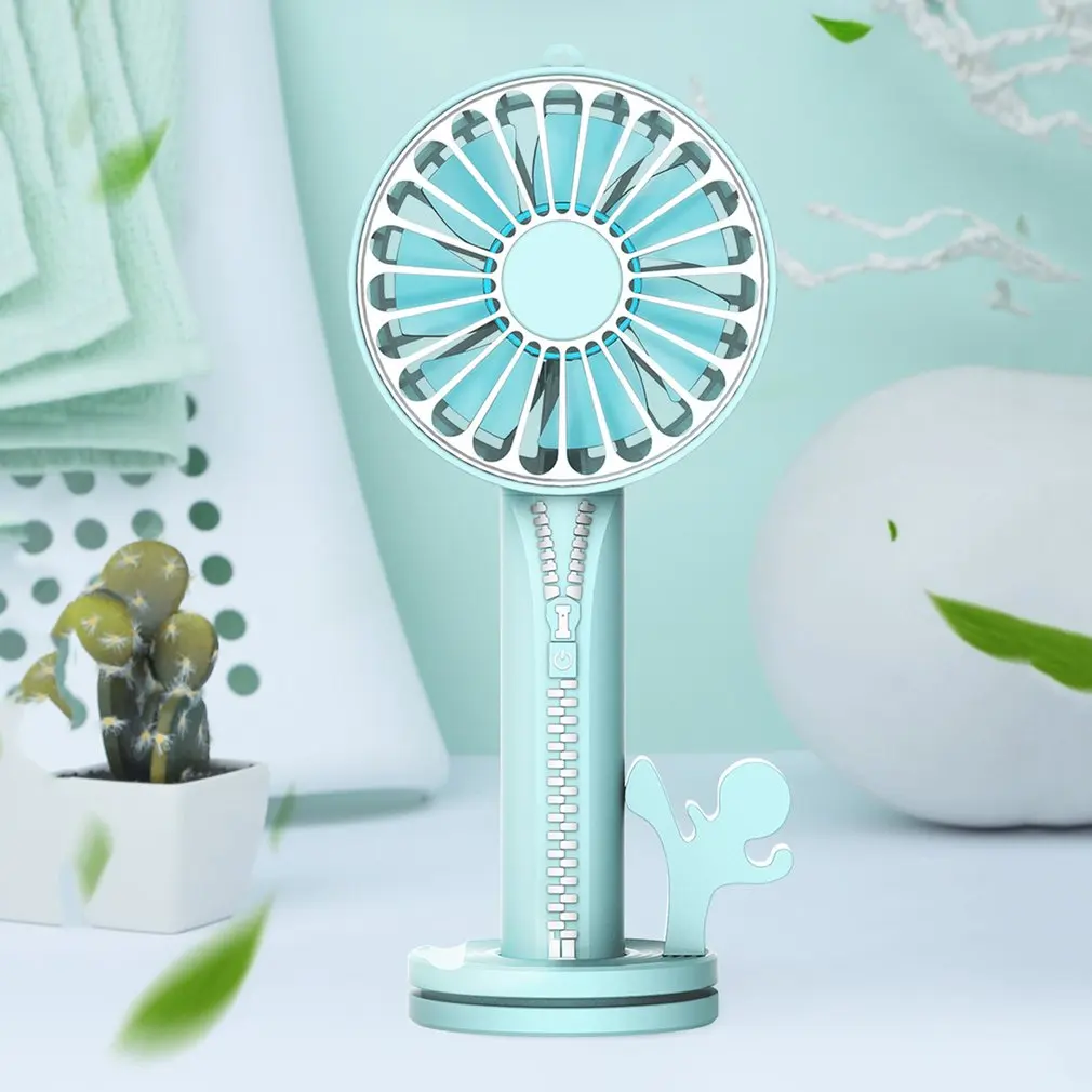 Portable HandFan USB Rechargeable Foldable Handheld Mini Fan Cooler 3 Speed Adjustable Cooling Fan Outdoor Travel Air Cooler