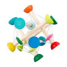 Bebê chocalho dentição brinquedos para 0 6 12 meses de grau alimentício mordedor brinquedos mão aperto sensorial mastigável bola para o recém nascido infantil montessor