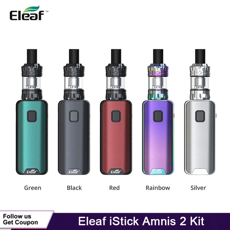 Оригинальный стартовый набор Eleaf iStick Amnis 2 с баком GTiO Sub Ohm испаритель 1100 мА · ч