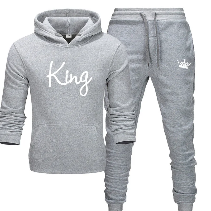 2020 Men's Sets king letter print hoodies+Pants Harajuku wholesale Sport Suits Casual Sweatshirts Tracksuit Sportswear 2020 Men's Sets king letter print hoodies+Pants Harajuku wholesale Sport Suits Casual Sweatshirts Tracksuit Sportswear