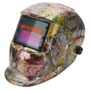 

Solar Powered Auto Darkening Welding Helmet Grinding Welder Mask Maple Leaf