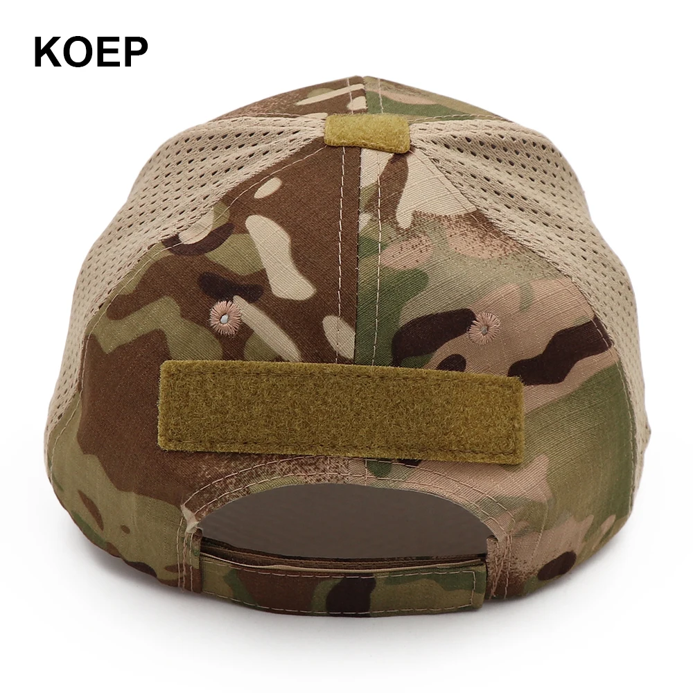 KOEP Mesh Punisher Baseball Cap Fishing Caps Men Outdoor Camouflage Jungle Hat Hiking Casquette Hats