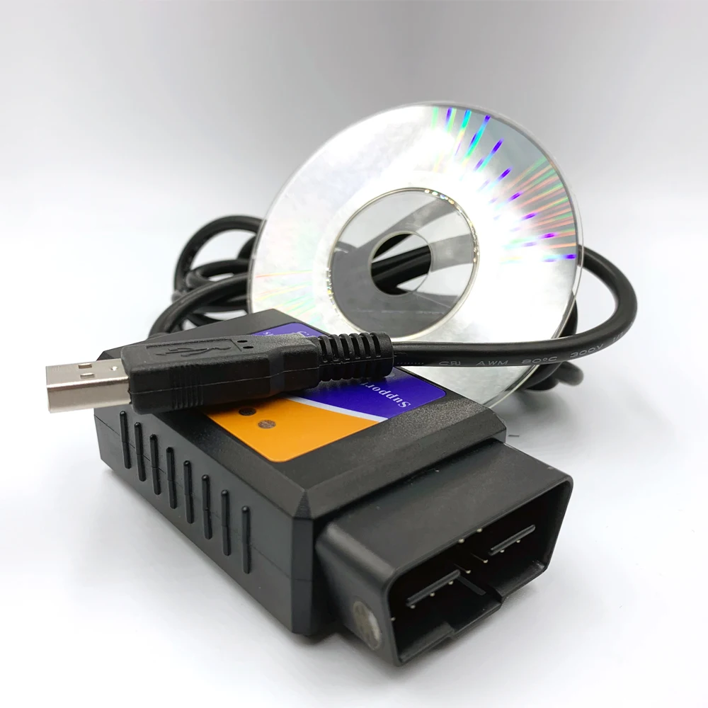 

2019 ELM327 USB uto Doagnostic Scanner ODB 2 FTDI FT232RL Chip V1.5 ELM 327 Support Car diagnostic tool Scanner