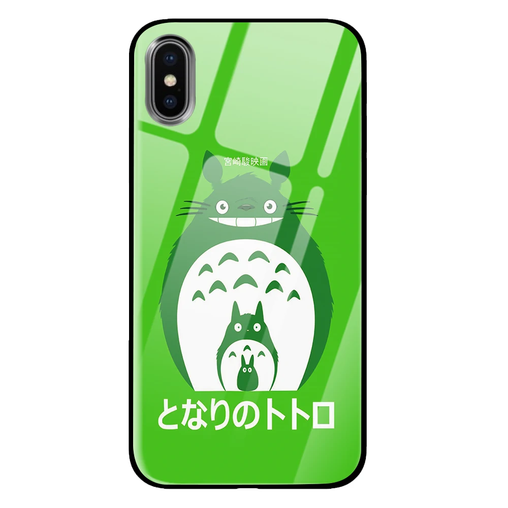 5 Totoro роскошные чехлы из закаленного стекла для samsung Galaxy S10 S8 S9 Plus Note 8 9 - Цвет: 5