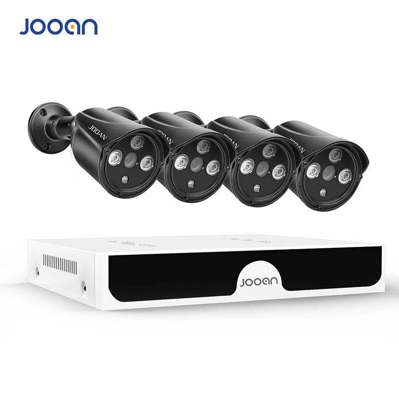 JOOAN H.265 48В 4CH 4MP POE NVR система наружная PoE IP CCTV камера безопасности Водонепроницаемая