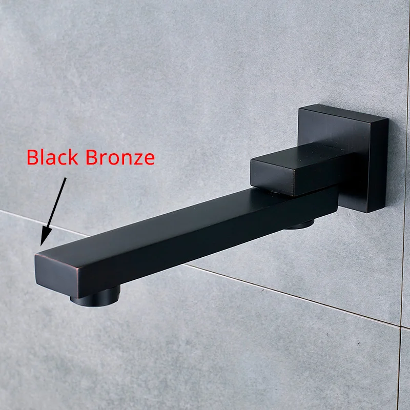 Black-Bronze-Shower-Faucet-Spout-Wall-Mounted-Swive-Bath-Spout