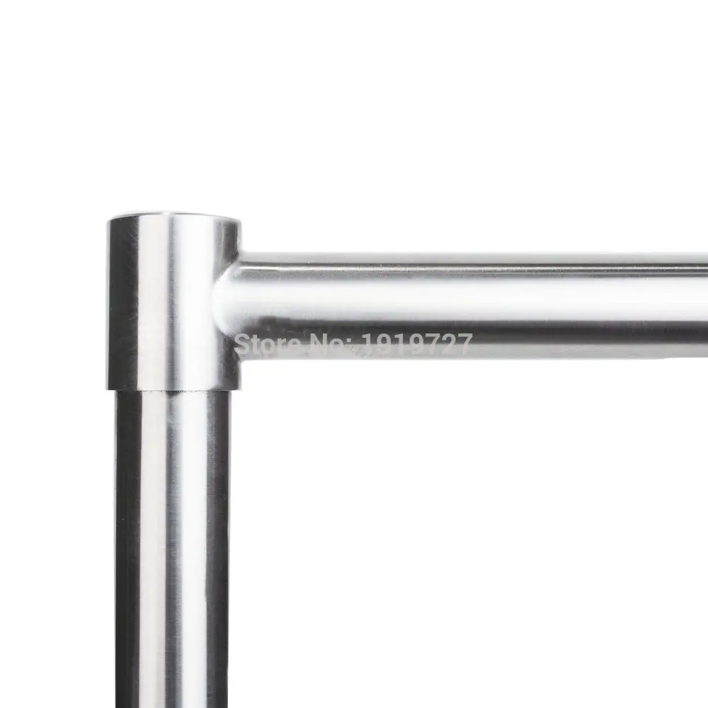 Vidric Brushed Stainless Steel Pot Filler Faucet Lead Free with Dual Joint Swing Arm and Aerator Surface Deck Mount Kitchen Mixe